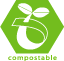 simbolo biodegradabile
